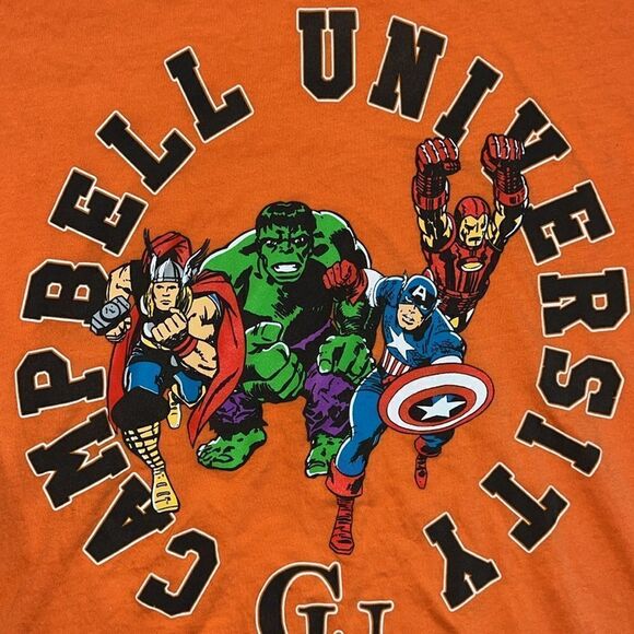 Marvel Marvels universe The team Campbell Camels orange soft men’s t shirt L - Picture 2 of 3